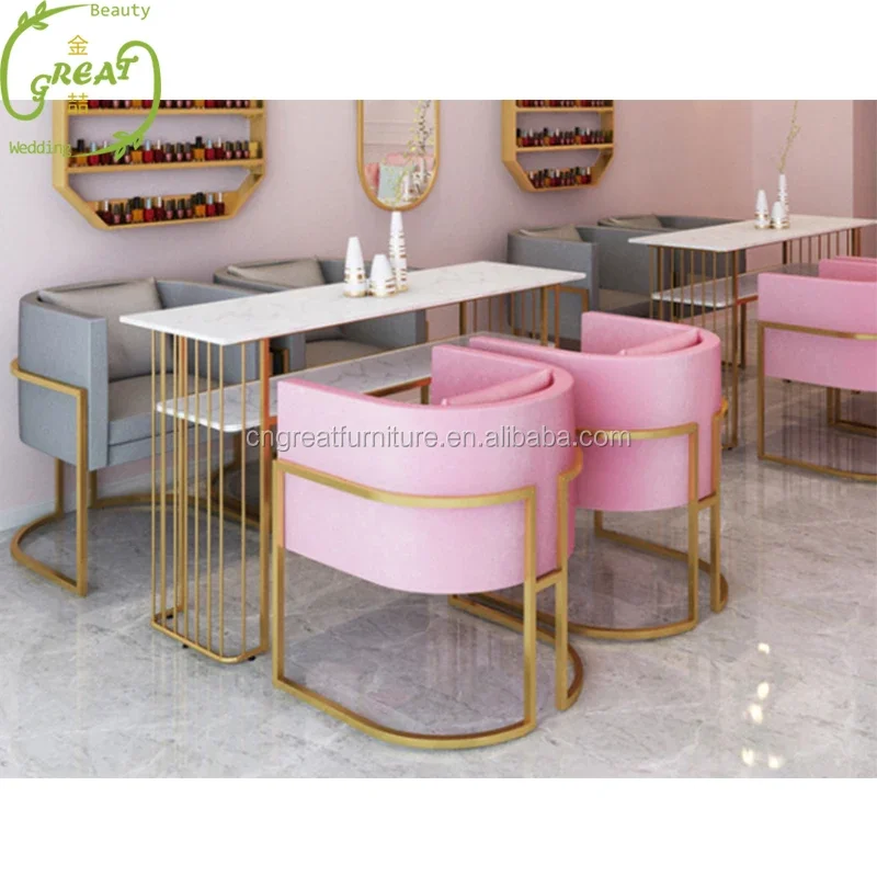 2019 low price beauty salon manicure table nail table for salon