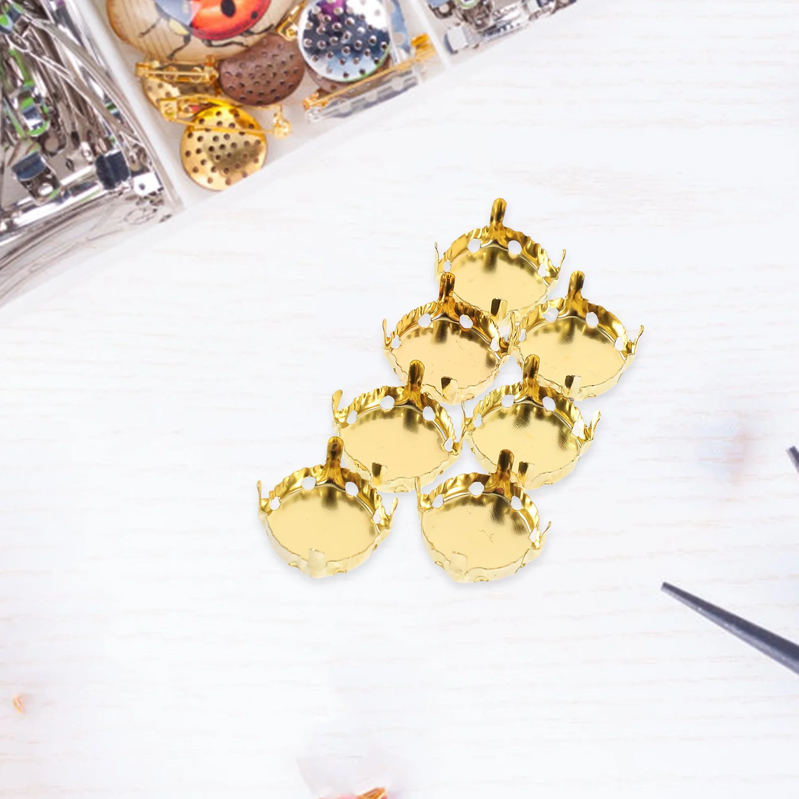 

400pcs Claw H Sewing Rhinestones Accessories Metal Clothing Claw for Clothes Bags Shoes DIY Crafts Metal Jewelry Making Kit