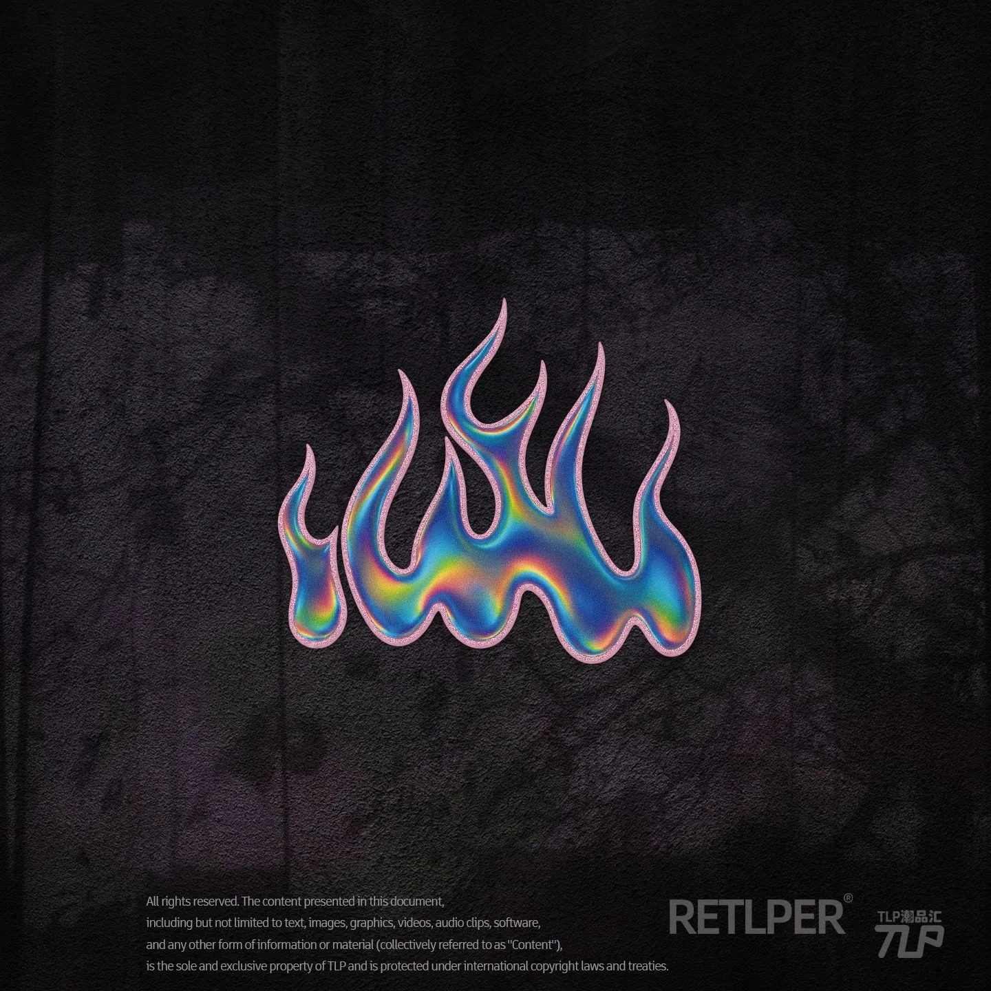 Retlper Hollow-Out Car Sticker Original Flowing Flame Color New Chinese Style Traditional Waterproof Flat for Car/Moto