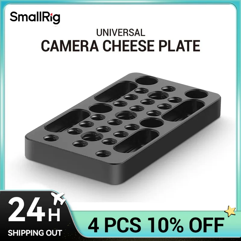 SmallRig Video Switching Cheese Plate Camera Easy Plate for Railblocks, Dovetails and Short Rods  For DSLR Camera Cage Rig 1598