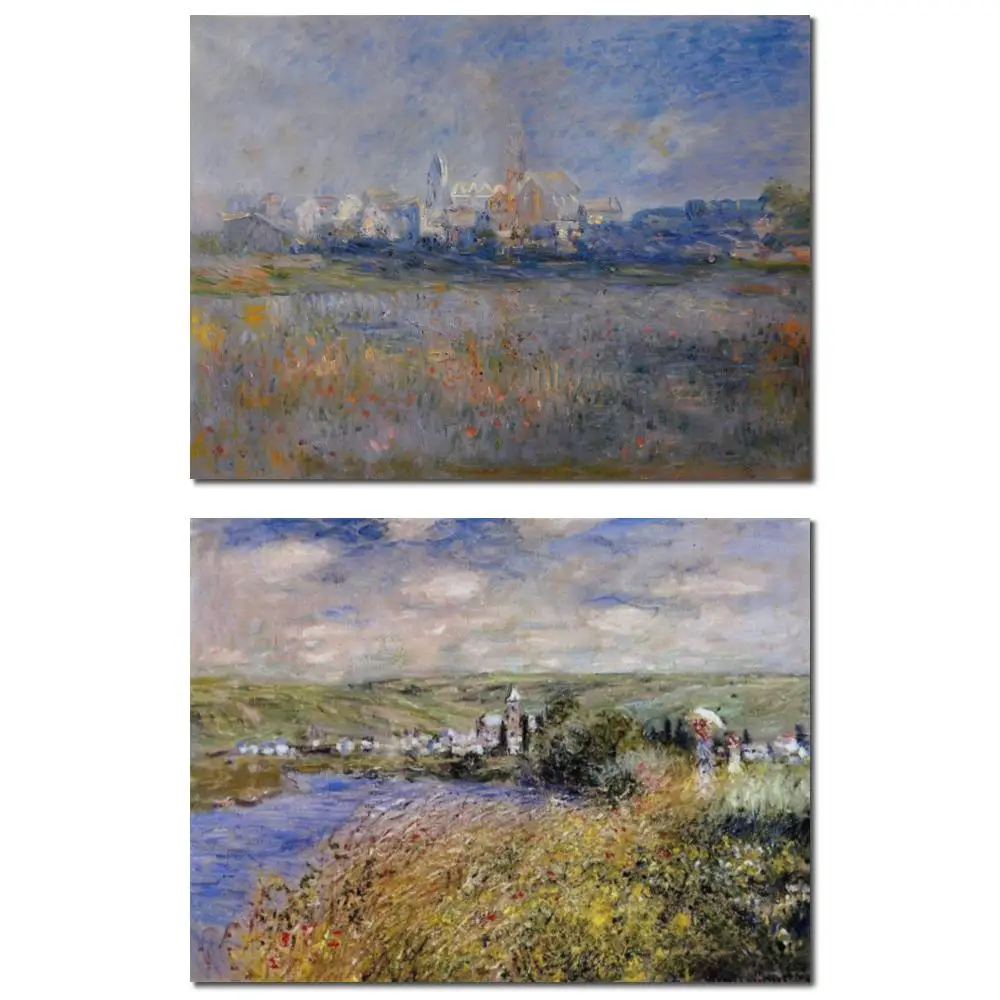 

Большой размер картина маслом Клод Моне Ветеэхай Туман ручная роспись холст картина пейзаж для спальни библиотека Настенный декор