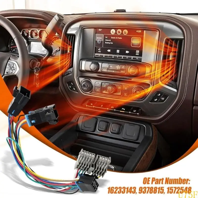 

U75F Climate Control Adapter Wire Without Rear Defrost 16233143 9378815 1572548 for C1500 C2500 C3500 K1500 K3500