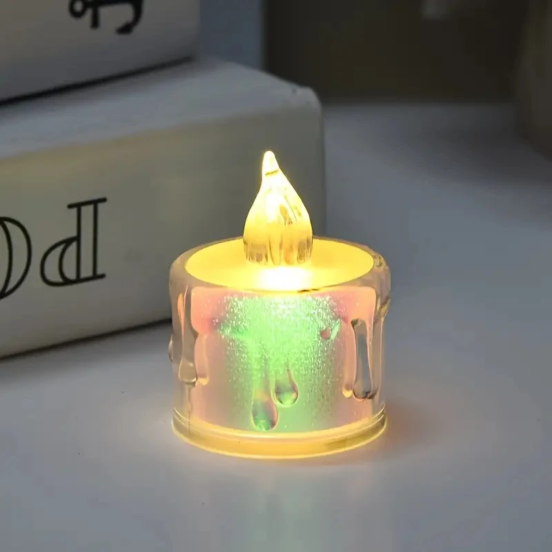 

24pcs Romantic Tears Candle Lights, Create Ambiance for Birthday, Valentine's Day, Wedding, And Home Decorations, Indoor And Out