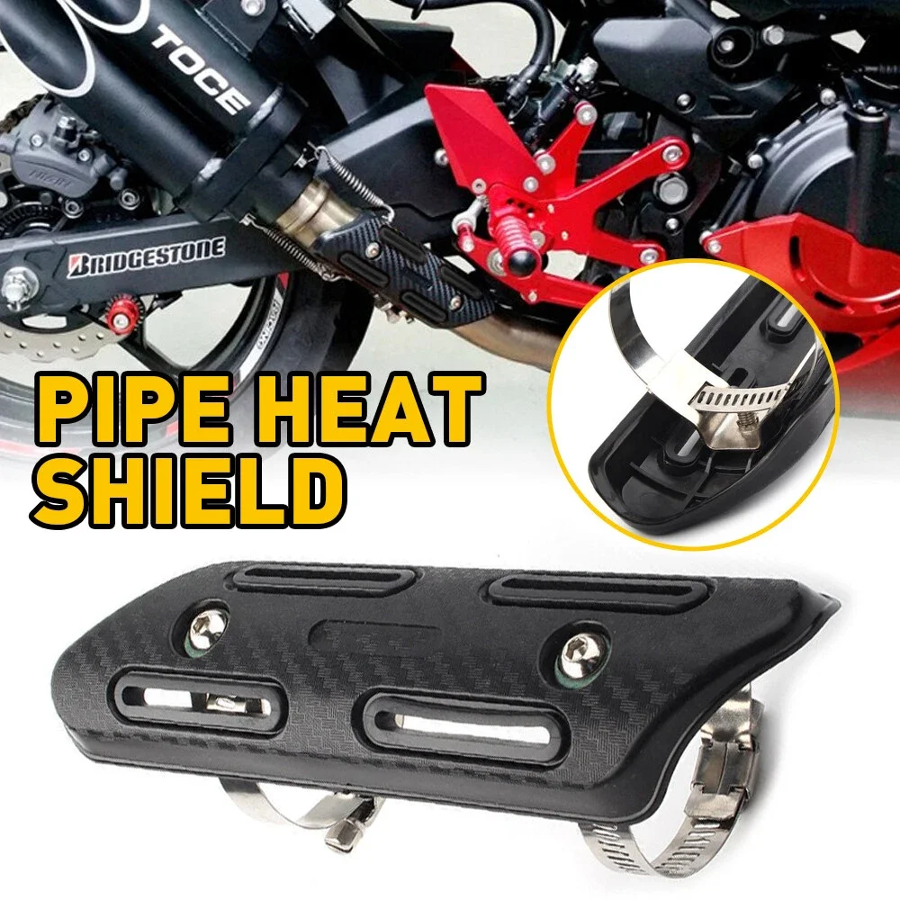 

Motorcycle Exhaust Pipe Heat Shield Cover Muffler Heel Guard Protector Motorbike Pipe Muffler Exhaust Systems Accessories