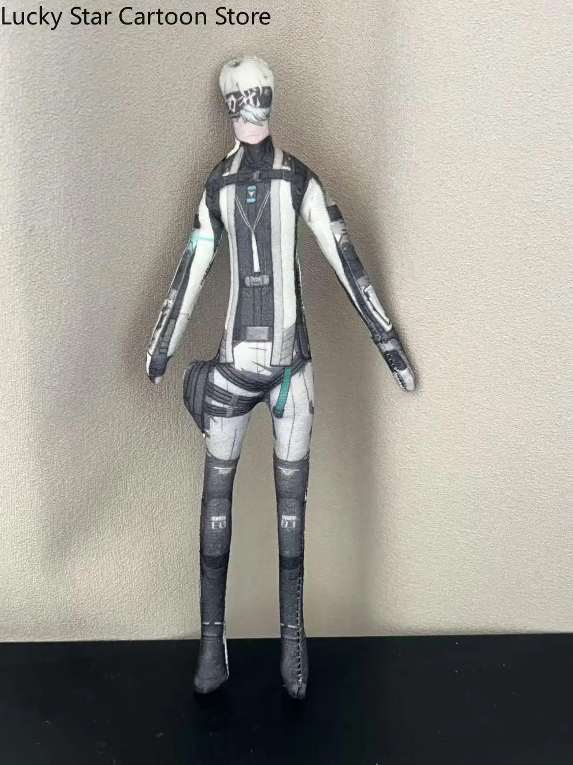 Kawaii معاقبة: رمادي الغراب لونا تأثيري الكرتون نقل الأيدي قدم دمية Maumet لديها سلك حديد الهيكل العظمي Otaku هدية الهالوين