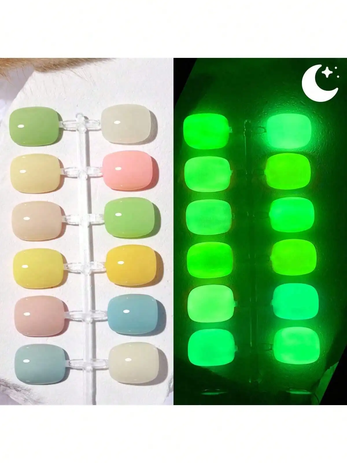 XEIJAYI 15ml Fluorescente Disco Glow Gel Smalto per unghie Neon UV LED Gel per unghie Lucidatura Glow Gel per unghie Disco Gel per unghie Miglioramento