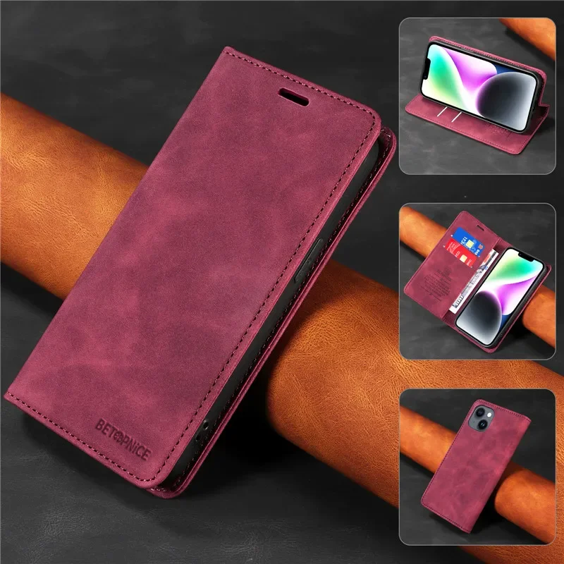 Anti-thef Phone Case For Huawei Honor 200 Pro 90 Smart 70 50 Honor90 Honor200 Lite Wallet Flip Card Holder Coque Leather Cover