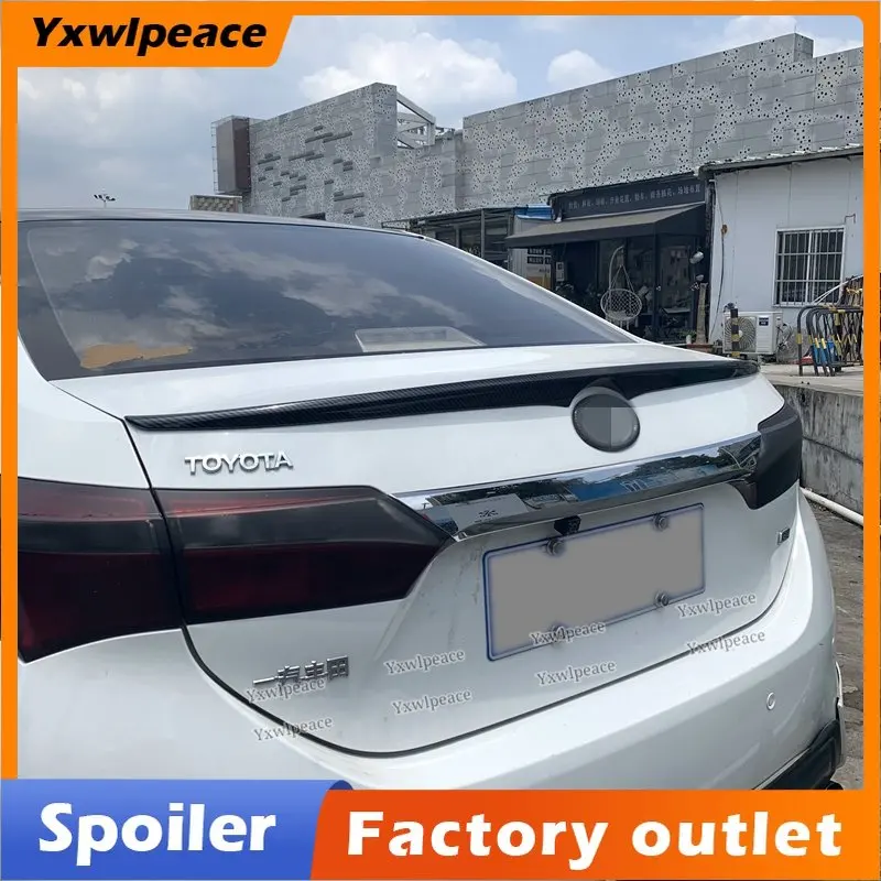 

For Toyota Corolla 2014 2015 2016 2017 Rear Spoiler ABS Plastic Material Unpainted Color Rear Trunk Lip Spoiler Wing