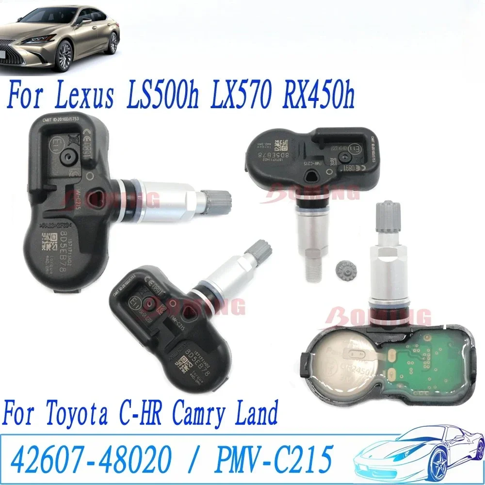 

TPMS PMV-C215 42607-48020 Car Tire Pressure Sensor 433MHz For Lexus ES LC LS RX Toyota Land Cruiser Camry C-HR RAV4 Yaris