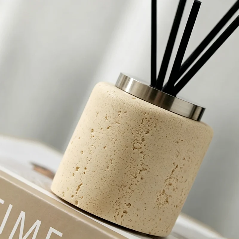 Sandstone Cave Aromatherapy Bottle, Candlestick Stand, Home Indoor Essential Oil Aromatherapy Diffusion Bottle, Aroma Stick