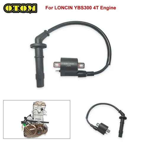 Для LONCIN YBS300 мотоциклетная катушка зажигания, катушка высокого давления, аксессуары для 4-тактного двигателя, детали для внедорожных мотоциклов, велосипеды