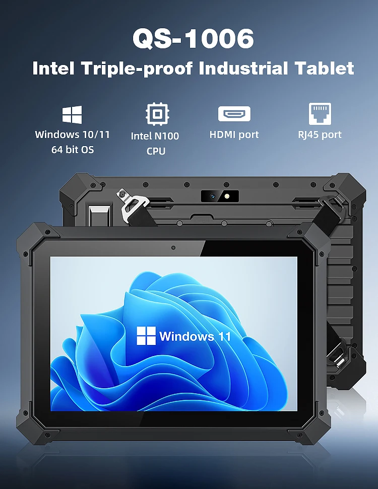 MS10.1 بوصة Windows 11 جهاز لوحي متين UHF 895Mhz قارئ RFID مع ماسح الباركود HDMI RJ45 لجمع بيانات ورشة العمل #2