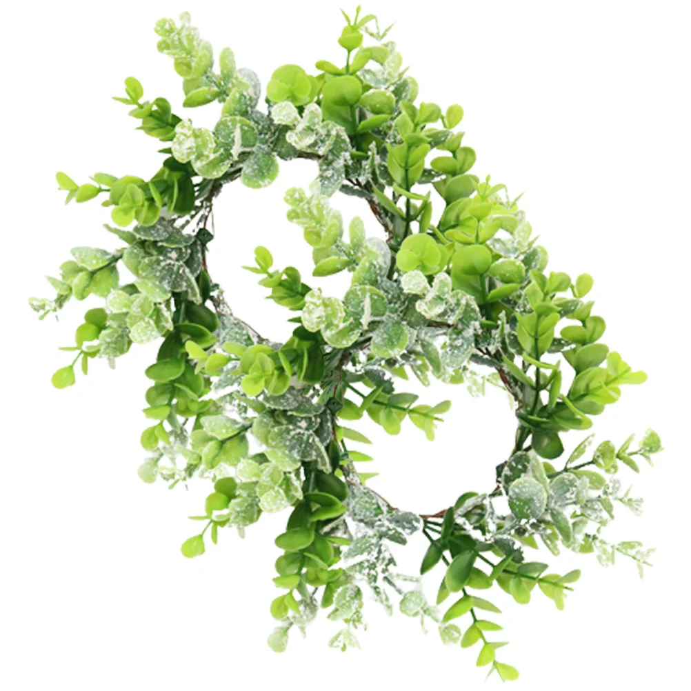 Green Garland Artificial Candlesticks Door Welcome Wreath Wedding Christmas