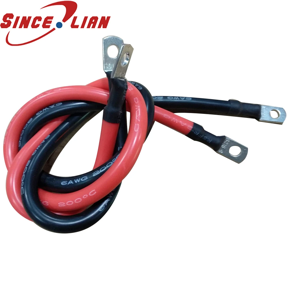 

0AWG 1AWG 2AWG 4AWG 6 7AWG Special Soft Silicone Sheath Wire 12/16/25/35/50/70 square Battery Power Cord Terminal silicone Line