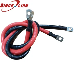 0AWG 1AWG 2AWG 4AWG 6 7AWG Special Soft Silicone Sheath Wire 12/16/25/35/50/70 square Battery Power Cord Terminal silicone Line