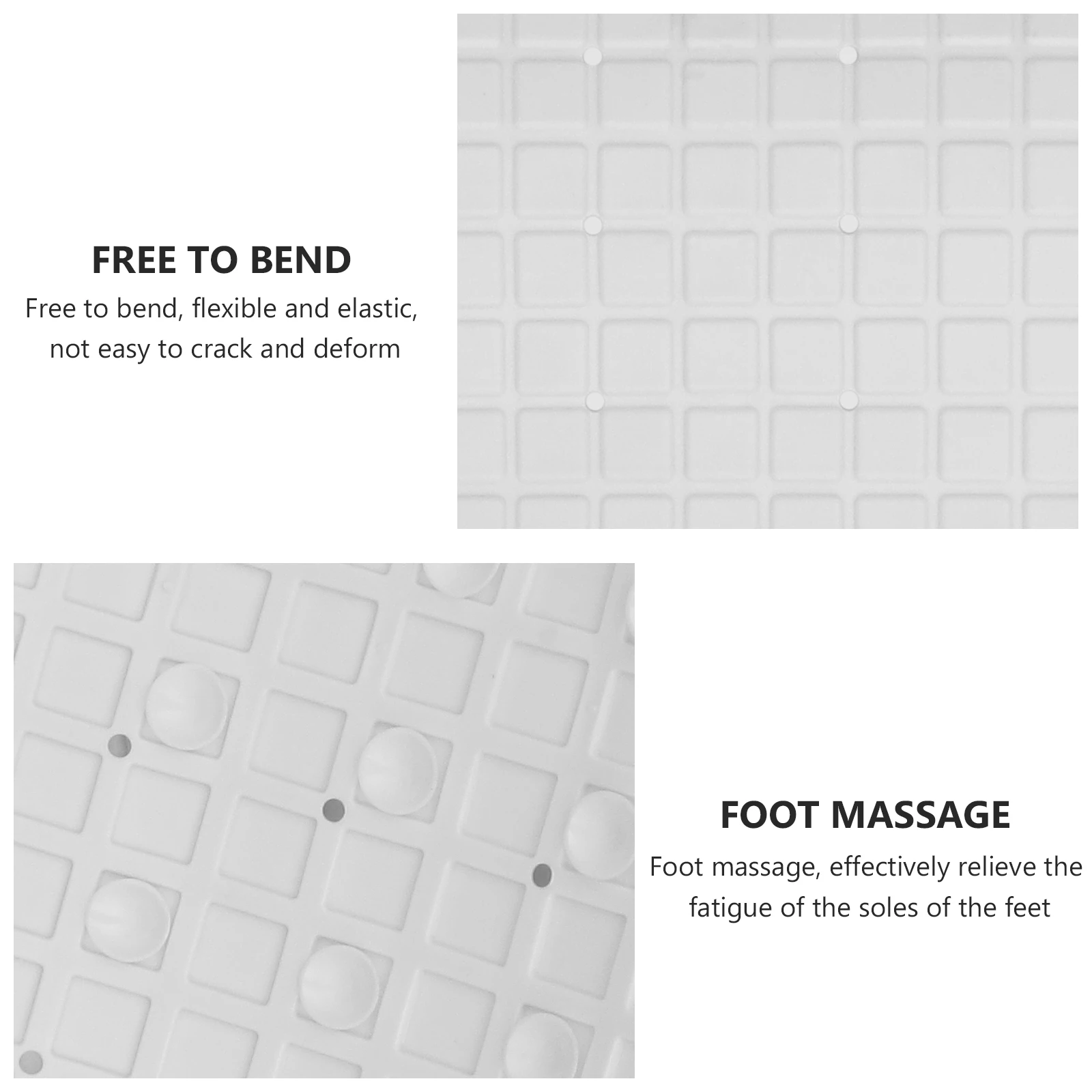 

Non-slip Mat Suction Cup Design Ground Pad Waterproof Splicing Floor White Non-skid Pvc Toilet