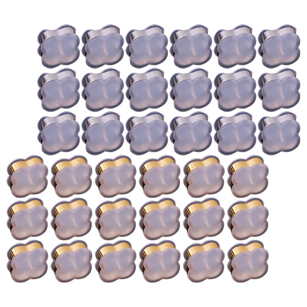 

50Pcs Clear Earring Backs Silicone Soft Stopper Replacement for Studs Lightweight Durable Comfortable Anti-Lost Backings
