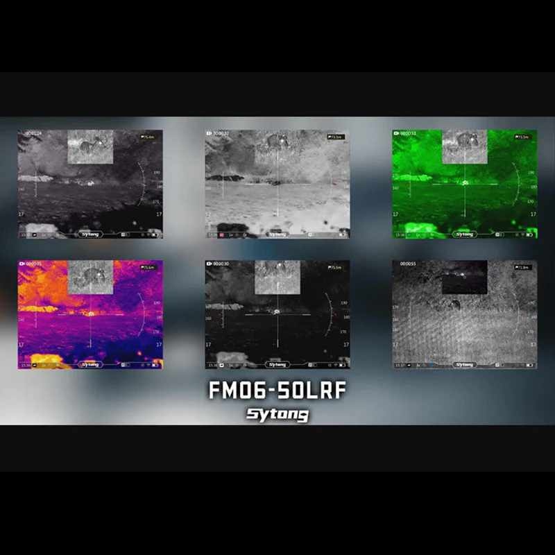 Sytong FM06-50 LRF 3 in1 열화상 스코프 단안경 사냥용 라이플 조준기 이미지 카메라 야간 투시 장치 거리 측정기 포함
