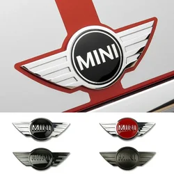 15.1cm/ 11.9cm ABS Car Front Hood Emblem Decoration for Mini Cooper Countryman Clubman F55 F56 R55 R56 R60 F60 Rear Trunk Badge