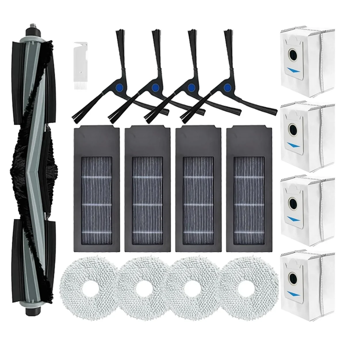 Per Deebot X2 / X2 Omni / X2 Pro / DEX86 Robot Aspirapolvere Spazzole laterali principali Filtro Hepa Mop Sacchetti per la polvere in tessuto
