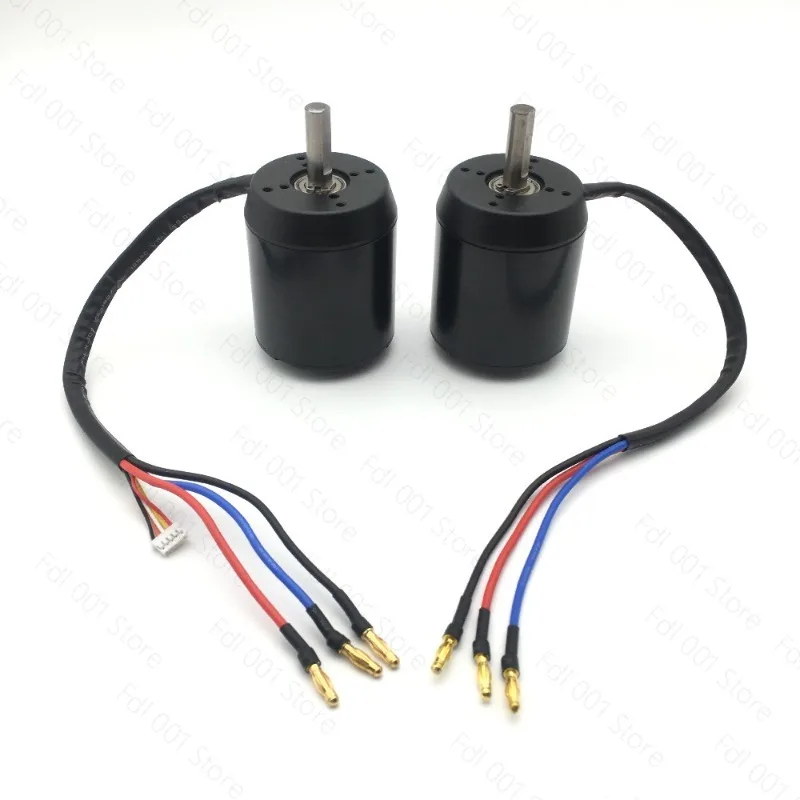 6384 120KV High‑Power DC Brushless Motor, Belt Drive Motor for Electric Skateboard Four‑Wheel RC Model