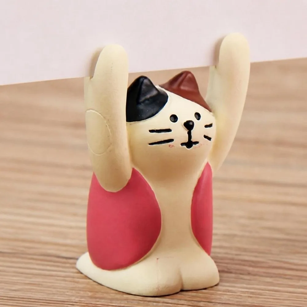 Animal Shaped Table Number Holder Resin Pink Place Card Holder Base Clip Structure Cartoon Design Photo Card Stand Home Decor