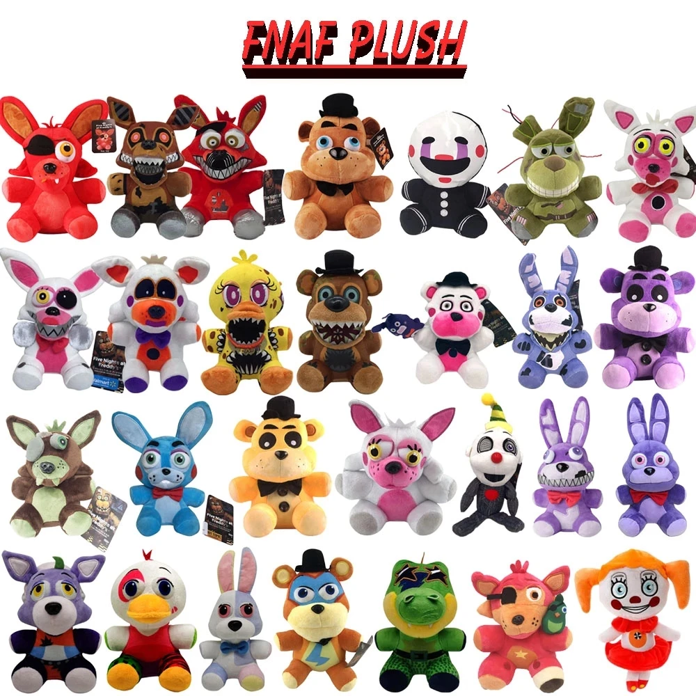 18 CM FNAF Cute Plush Toys Game Doll Bonnie Bear Foxy Cartoon Stuffed Dolls Freddy Toys For Children Gifts