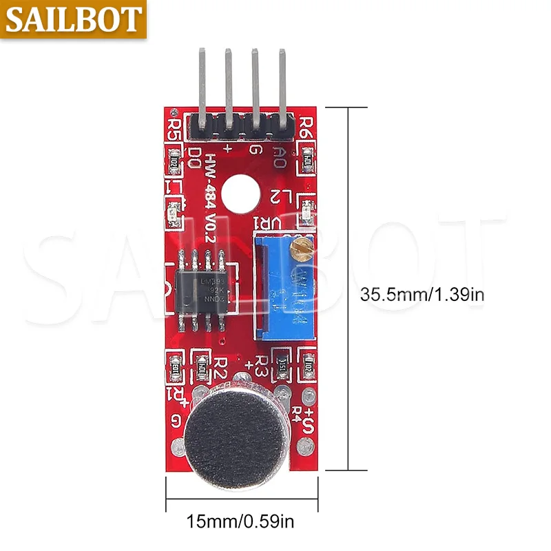 1/5/10 قطعة KY-037 حساسية عالية الصوت ميكروفون الاستشعار وحدة الكشف ل AVR الموافقة المسبقة عن علم KY037