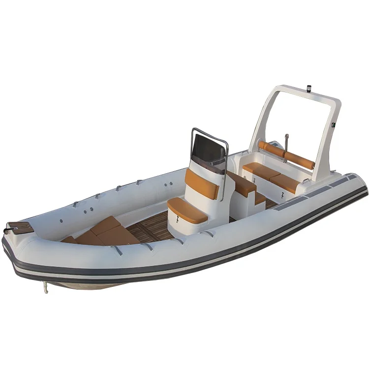 

25ft 7.6 Meters 760 Deep V Double Hull RIB Rigid Fiberglass Inflatable Rib Boat