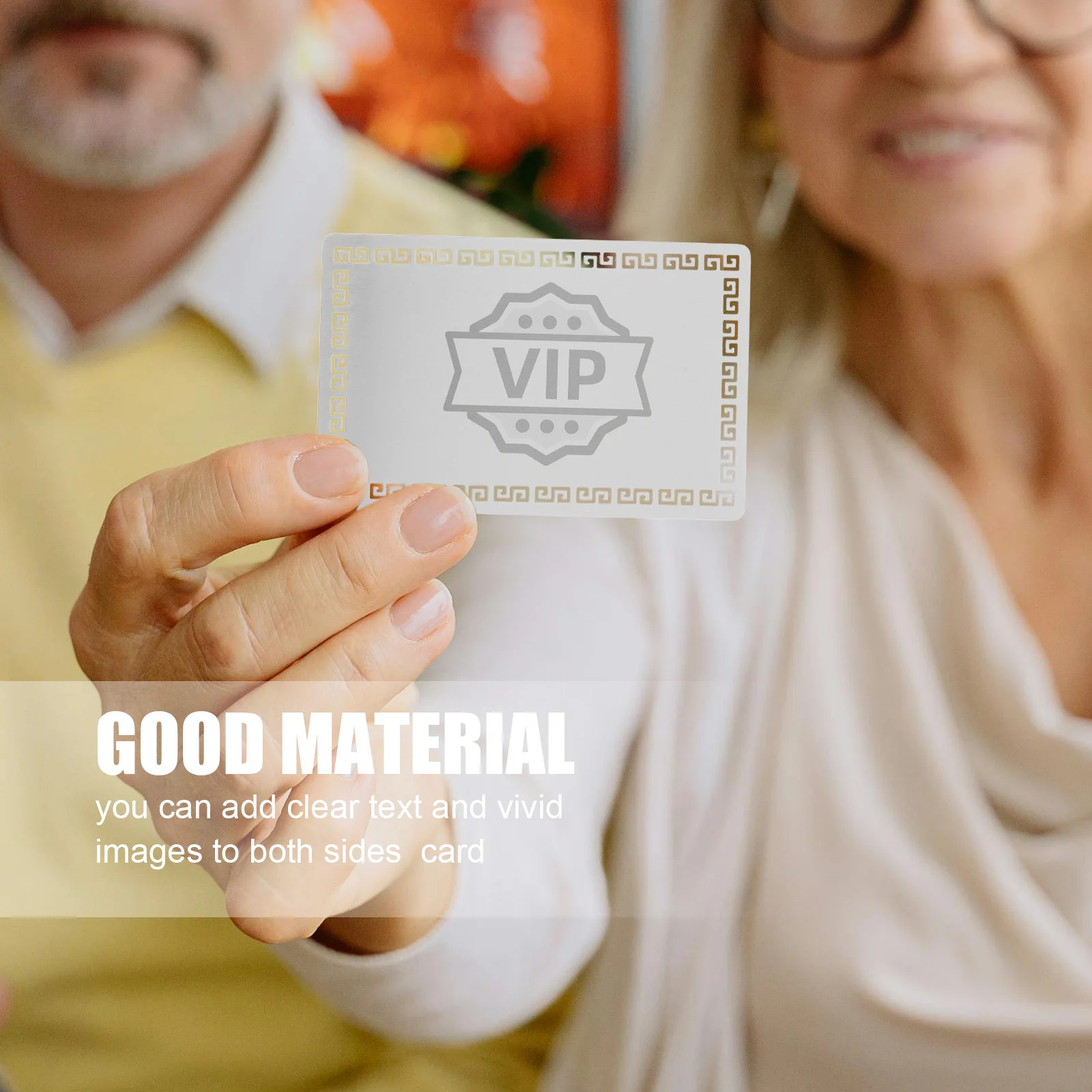 10 Stück Namenskarten aus Aluminiumlegierung, blanko, Sublimations-Visitenkarten, doppelseitiger Druck, Metall-Visitenkartenrohlinge, glatte Kanten