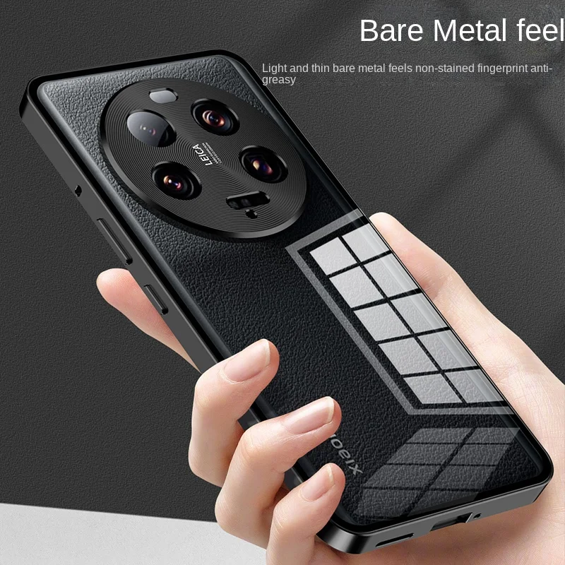 Metal Bumper with Clear Back Tempered Glass Case For Xiaomi Mi 13 Ultra 13Ultra Xiaomi13Ultra with Metal Camera Lens Protector