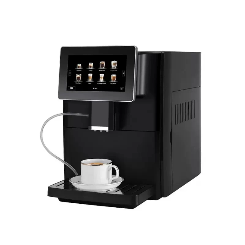 5 sprachen 7 Zoll 11 Getränke 19 Bar Italienischen Voll Automatische Kaffee Maker Maschine Espresso Cappuccino Latte Heißer Milch Bean grinder