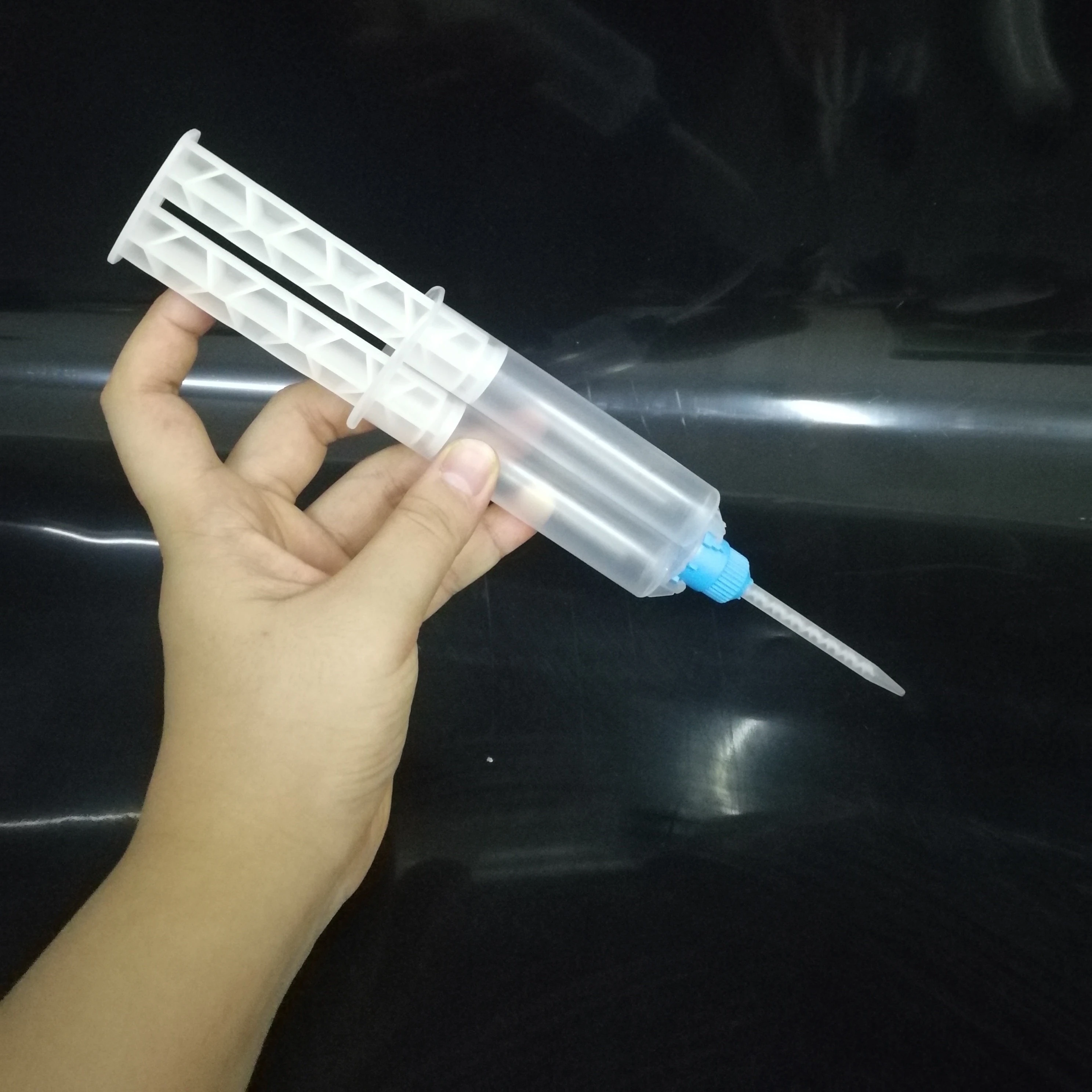 24ML1: 1 Pneumatic Plastic Cylinder General-purpose  Manual Plastic Cylinder  Glue Injector Plastic Tubing
