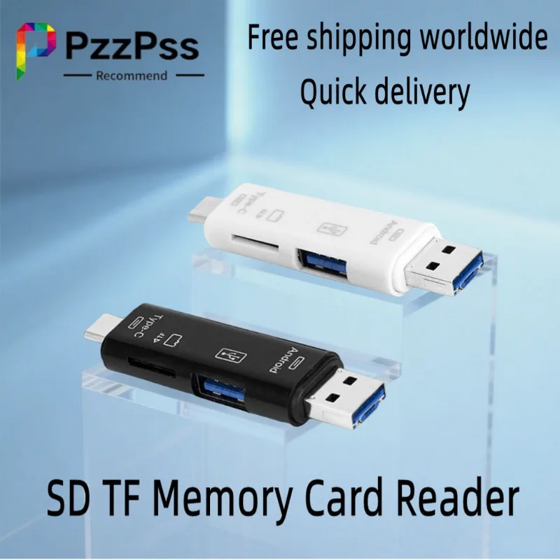 

5 IN1 Multifunction USB 2.0 Type C USB Micro USB SD TF Memory Card Reader For Phone Android Computer Dock OTG Type C Adapter