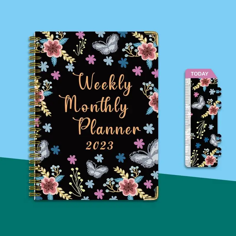 To Do List Bloc de notas 2023 planificador mensual semanal 8,54x6,22 pulgadas Agenda completa en inglés organizador para planificación y programación diaria