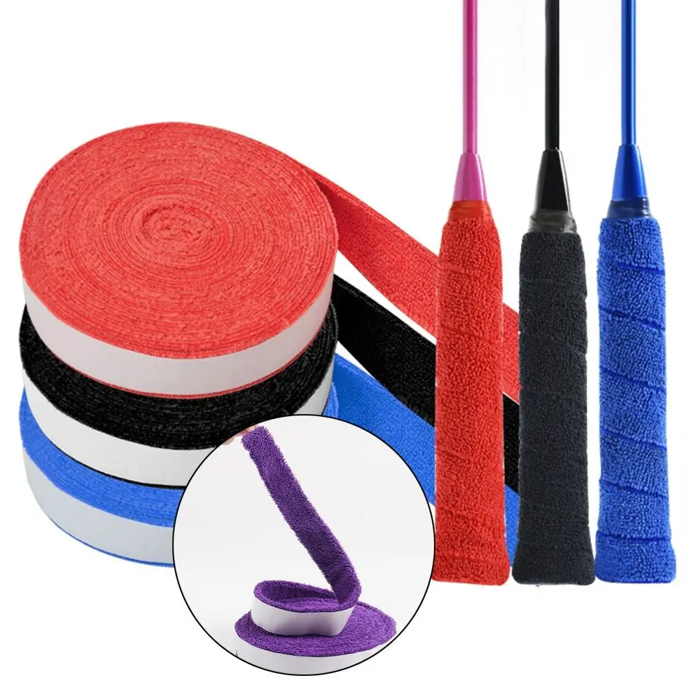 

Прочная полиэстеровая нескользящая лента для обмотки ракеток для бадминтона и тенниса, 5 м, впитывающая пот