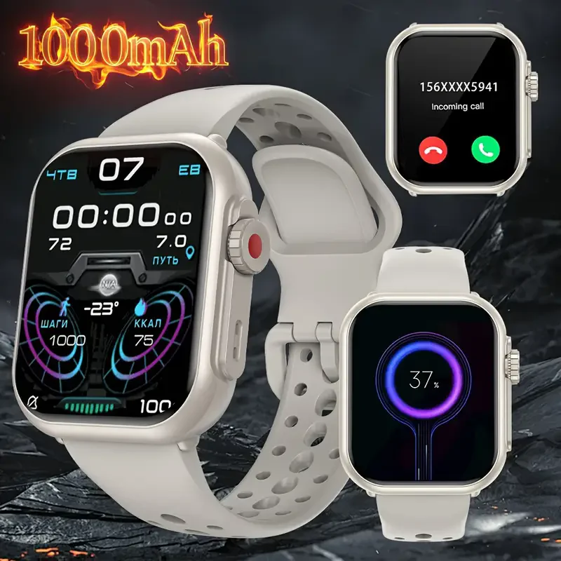 

Original 1000mA Super Long Standby Smart Watch Men Outdoor Sports Fitness Watches Waterproof Bluetooth Call Smart Watch Woman