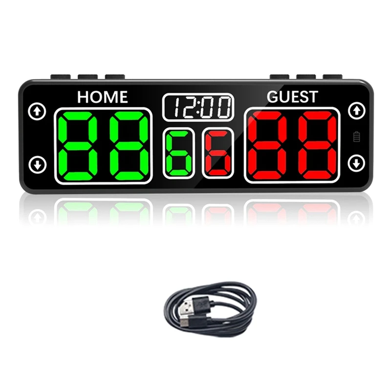 Digital Scoreboard With Countdown Timer, LED Scoreboard ,Electronic Scoreboard For Referee Scoreboards & Timer