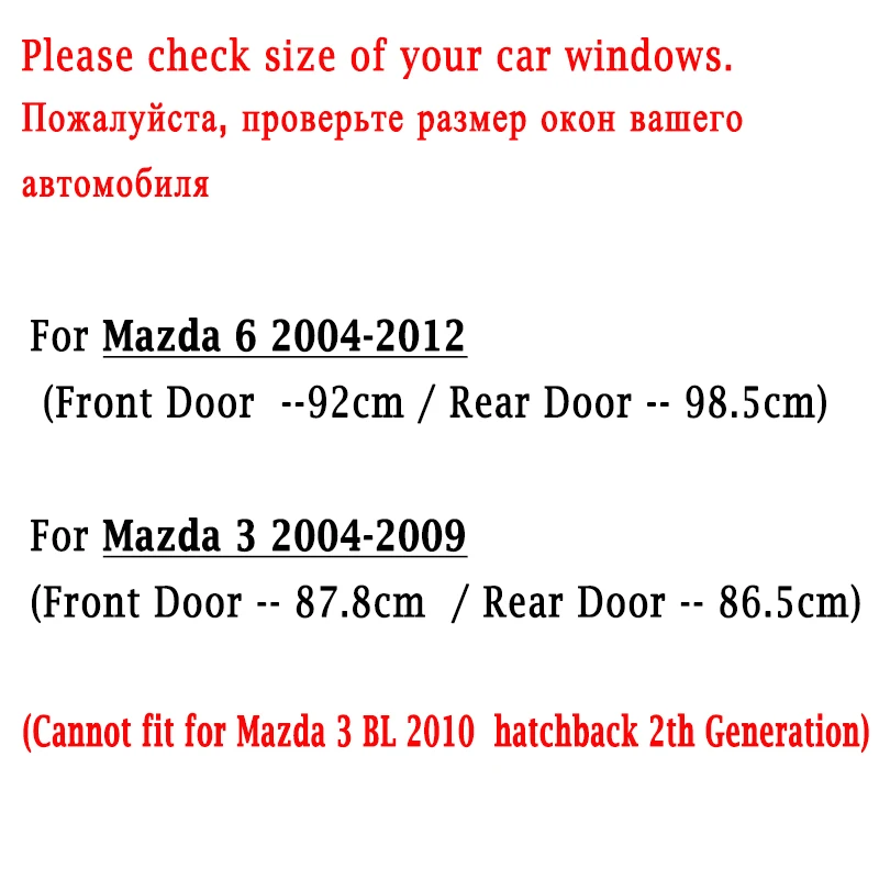 For Mazda 6 2004-2012 for Mazda 3 2004-2009 Window Weatherstrip Sealing Strips Trim Rubber Outer Window Glass Seal Belts