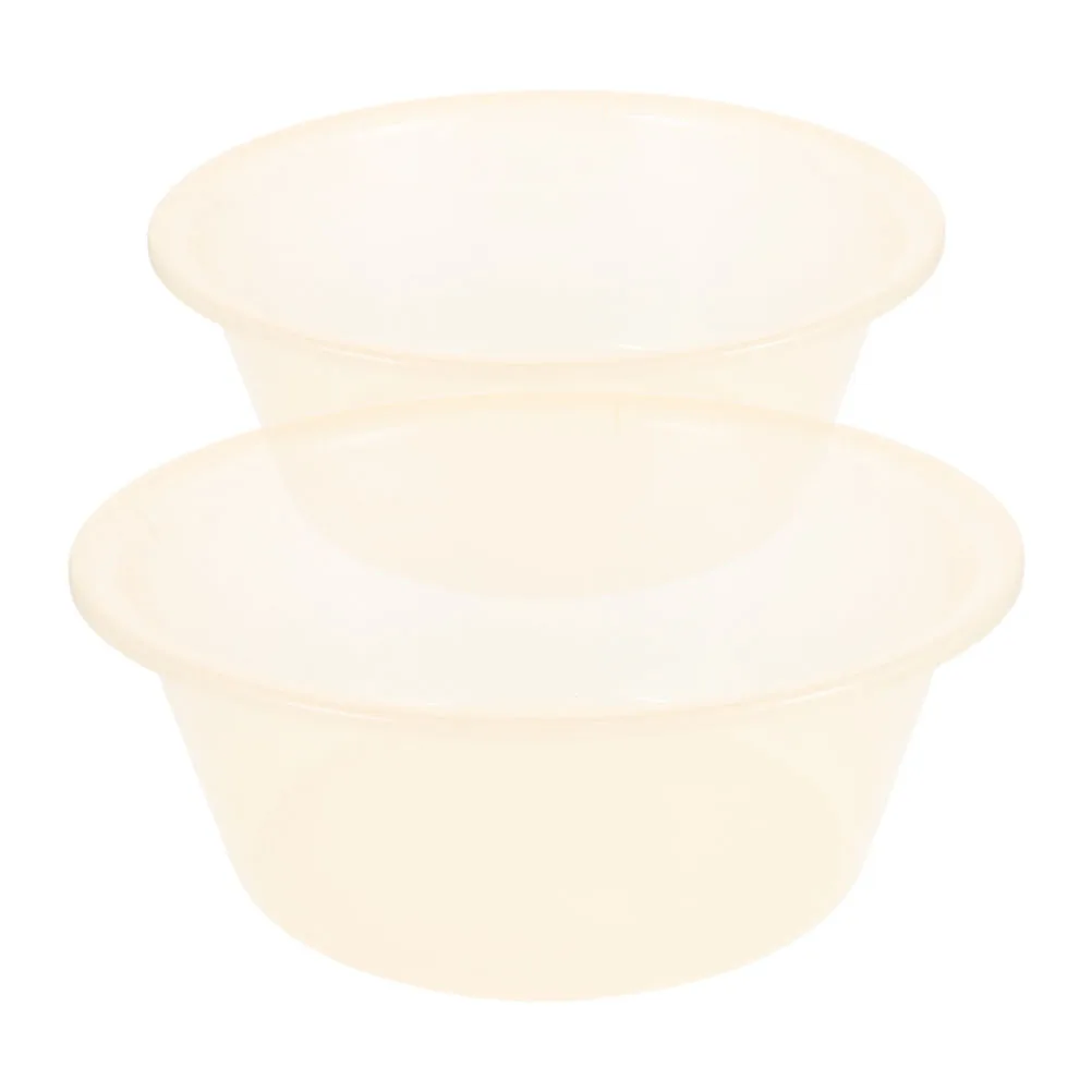 

2pcs Washing Face Basin Large Transparent Plastic Foot Soaking Tub For Feet Spa Bath Footwash Cleansing Multifunctional Wash