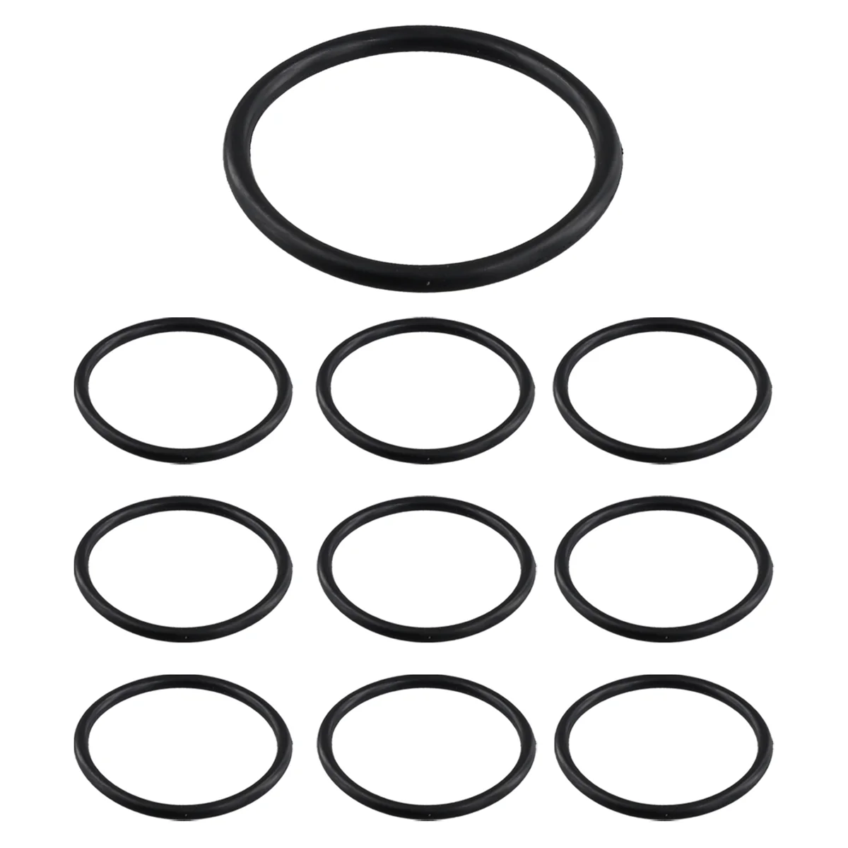 HOT O-ring, sealing ring, 10 pieces, 45 mm x 3 mm, nitrile rubber, black