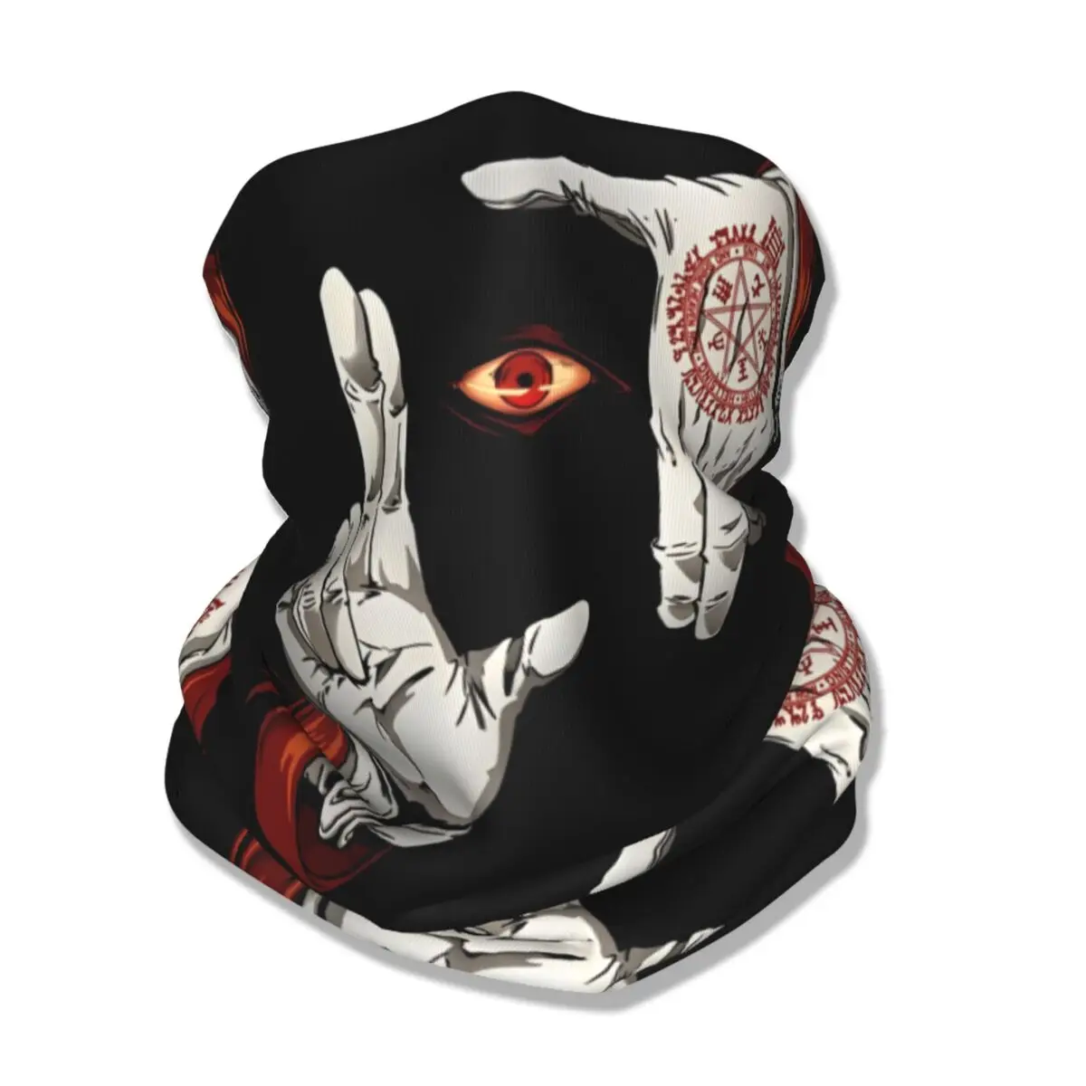 Anime Alucard Hellsing Bandana Neck Cover Printed Mask Scarf Multi-use Balaclava Outdoor Sports for Men Women Adult Breathable