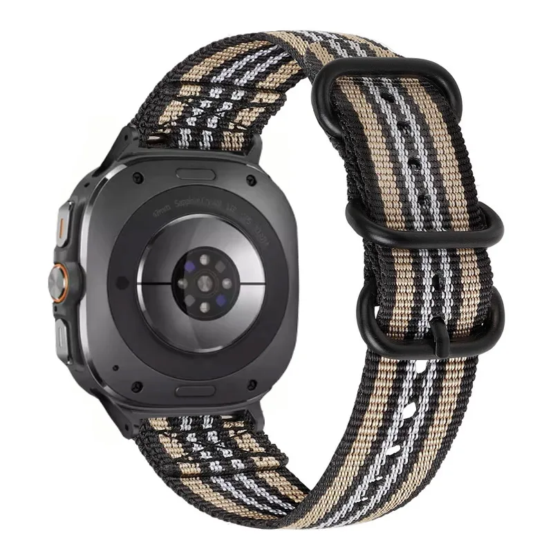 Браслет холщовый для смарт-часов Samsung Galaxy Watch Ultra 47 мм, Нейлоновый Регулируемый Браслет для Galaxy Watch Ultra 47 мм