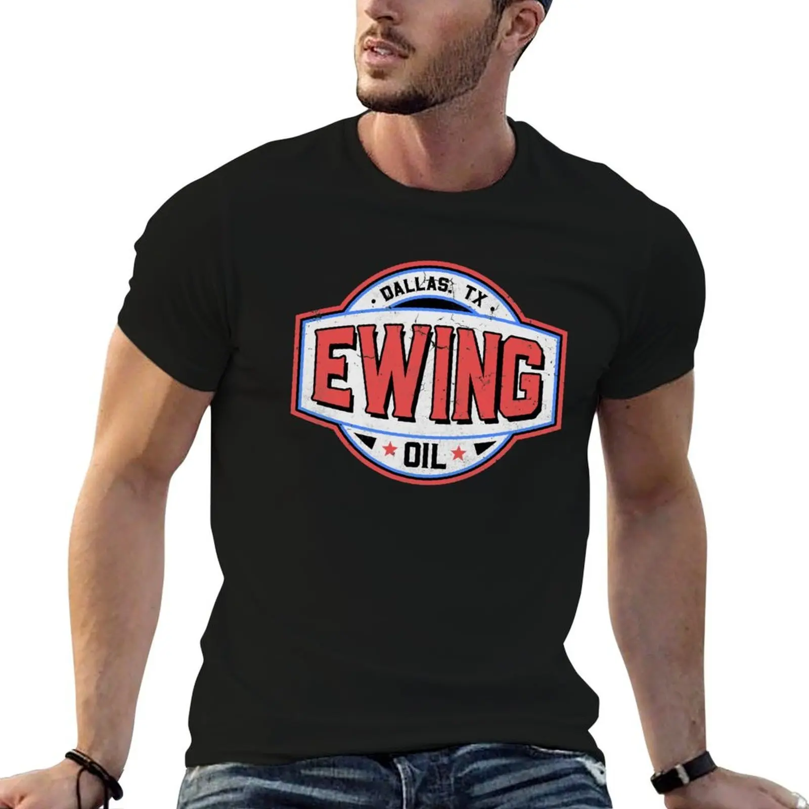 

Ewing Oil T-Shirt man t shirt designer cotton t shirt pack T-Shirt