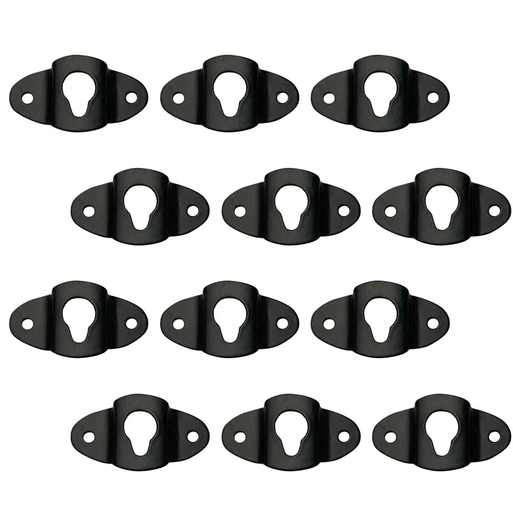 

20Pcs Hanging Speaker Mount Bracket Shape Rounded Edges Surround Sound Box Hanger Speaker Hanger Plate