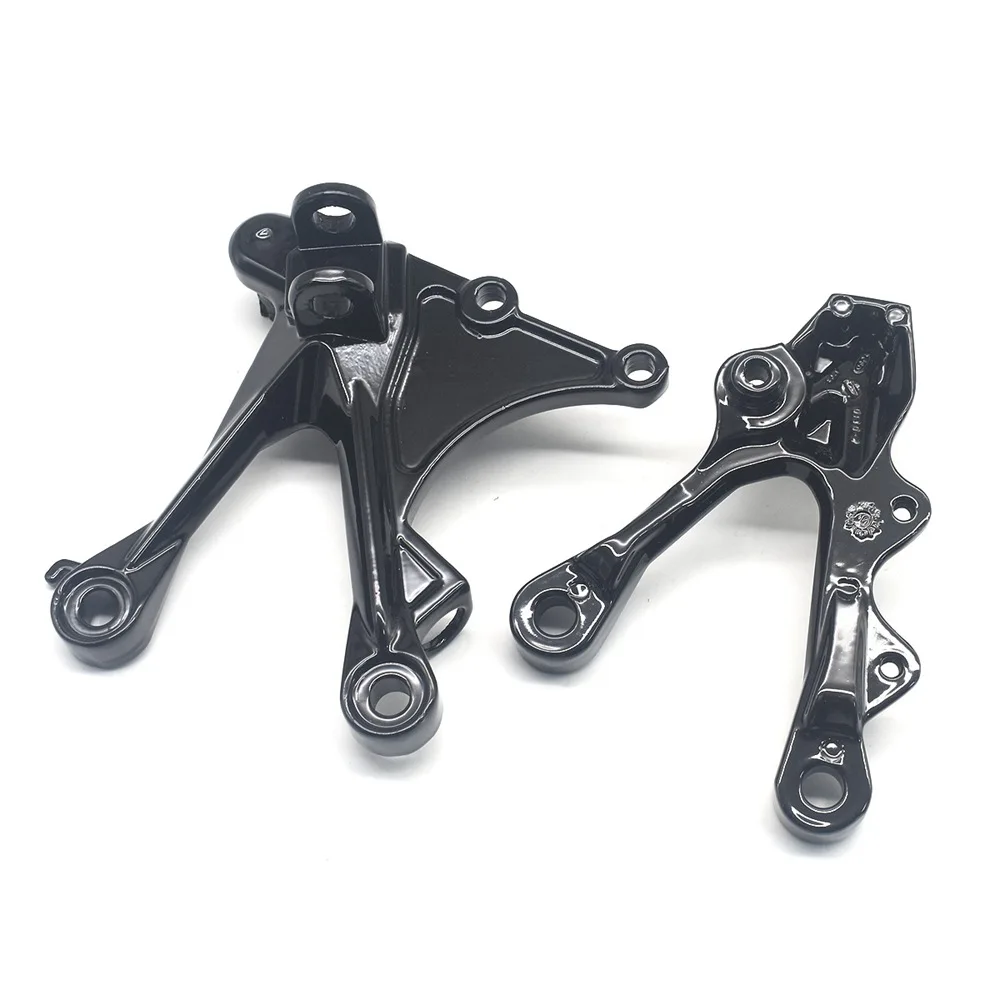 Motorcycle Front Footrest Foot Pegs Bracket  Set For KAWASAKI NINJA ZX6R ZX-6R ZX636 2005 2006 2007 2008