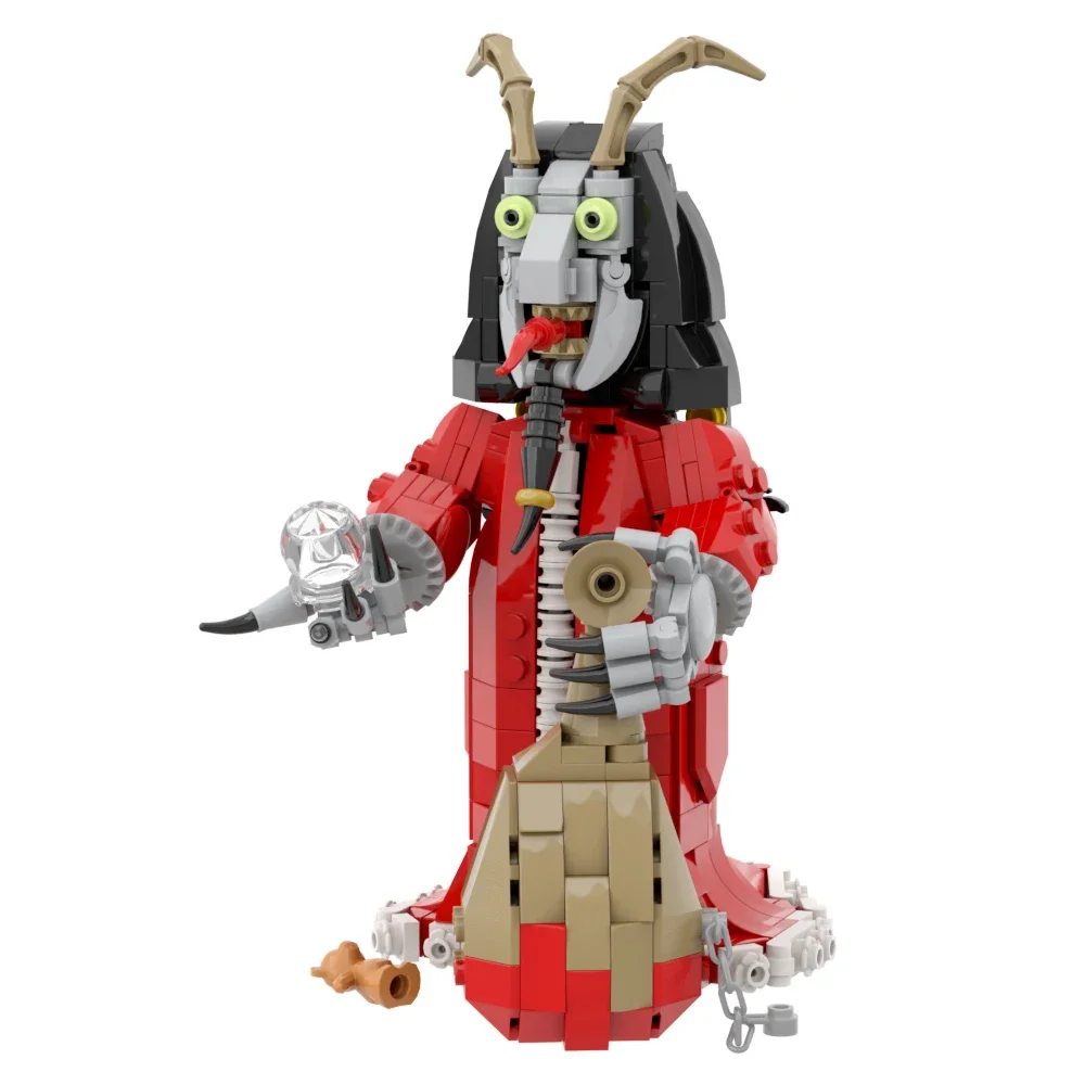 MOC Halloween Theme mythology Krampuss Half sheep half demon Devil Model Building Blocks Classic Assemble Bricks Toy Kids Gift