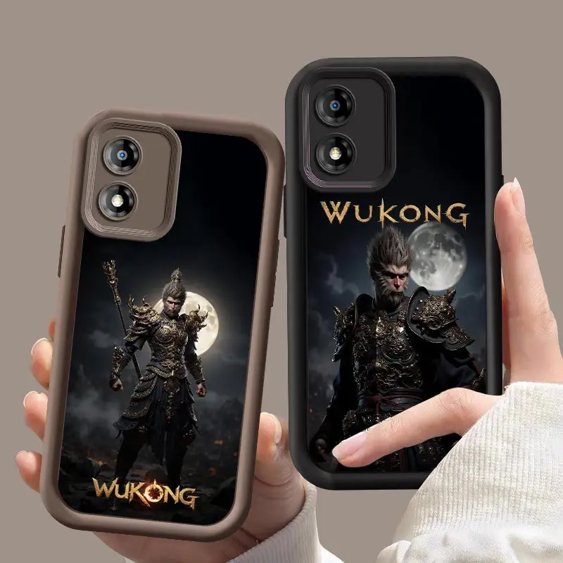 E13 WUKONG Silicone Phone Case For Motorola Moto E40 E32 E30 E22i E22 E13 Shockproof Protection Back Cover