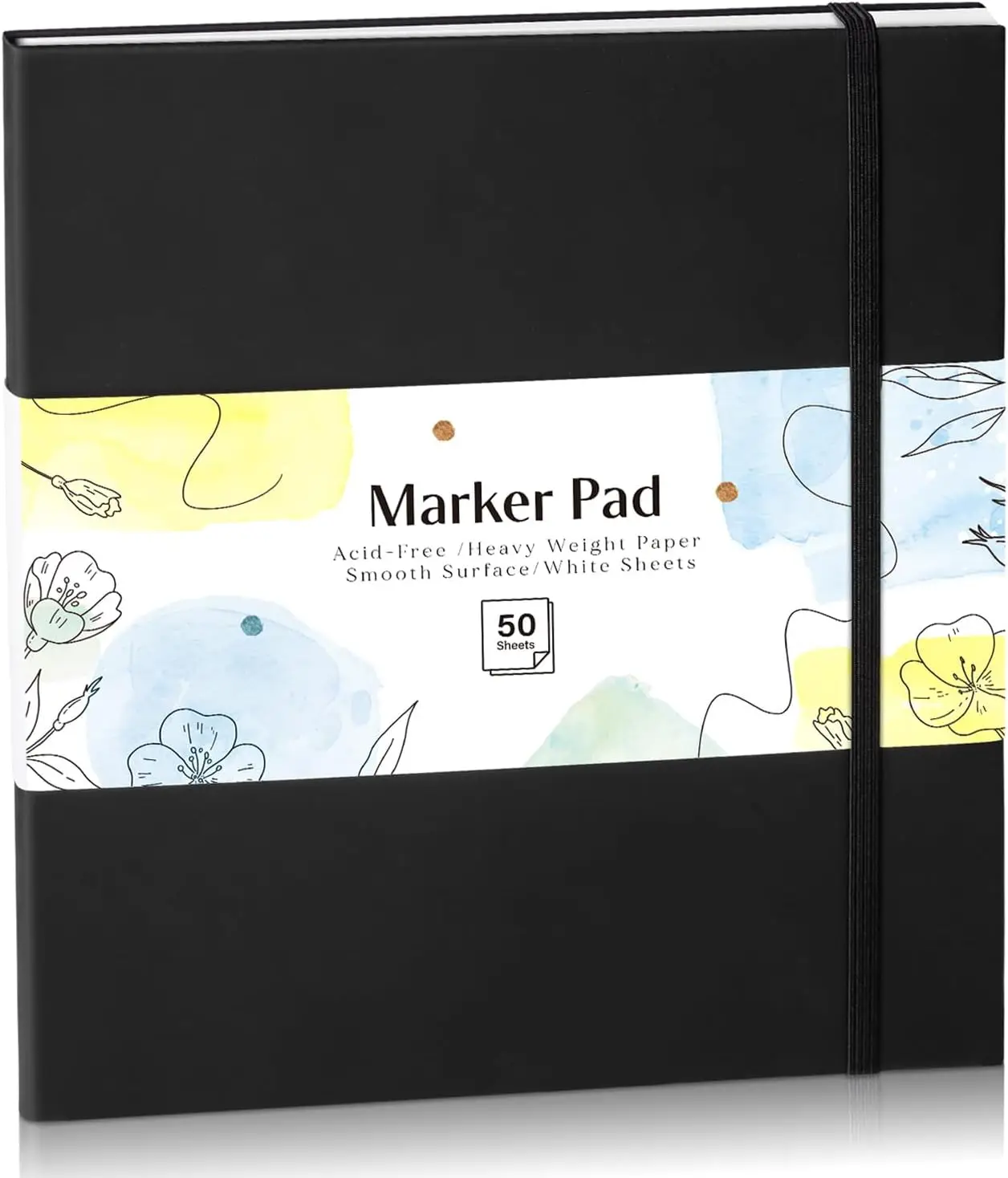 

50 Sheets Marker Paper Pad 7.5x8.5in Spiral Sketch Book for Alcohol Markers Drawing Painting Beginners
