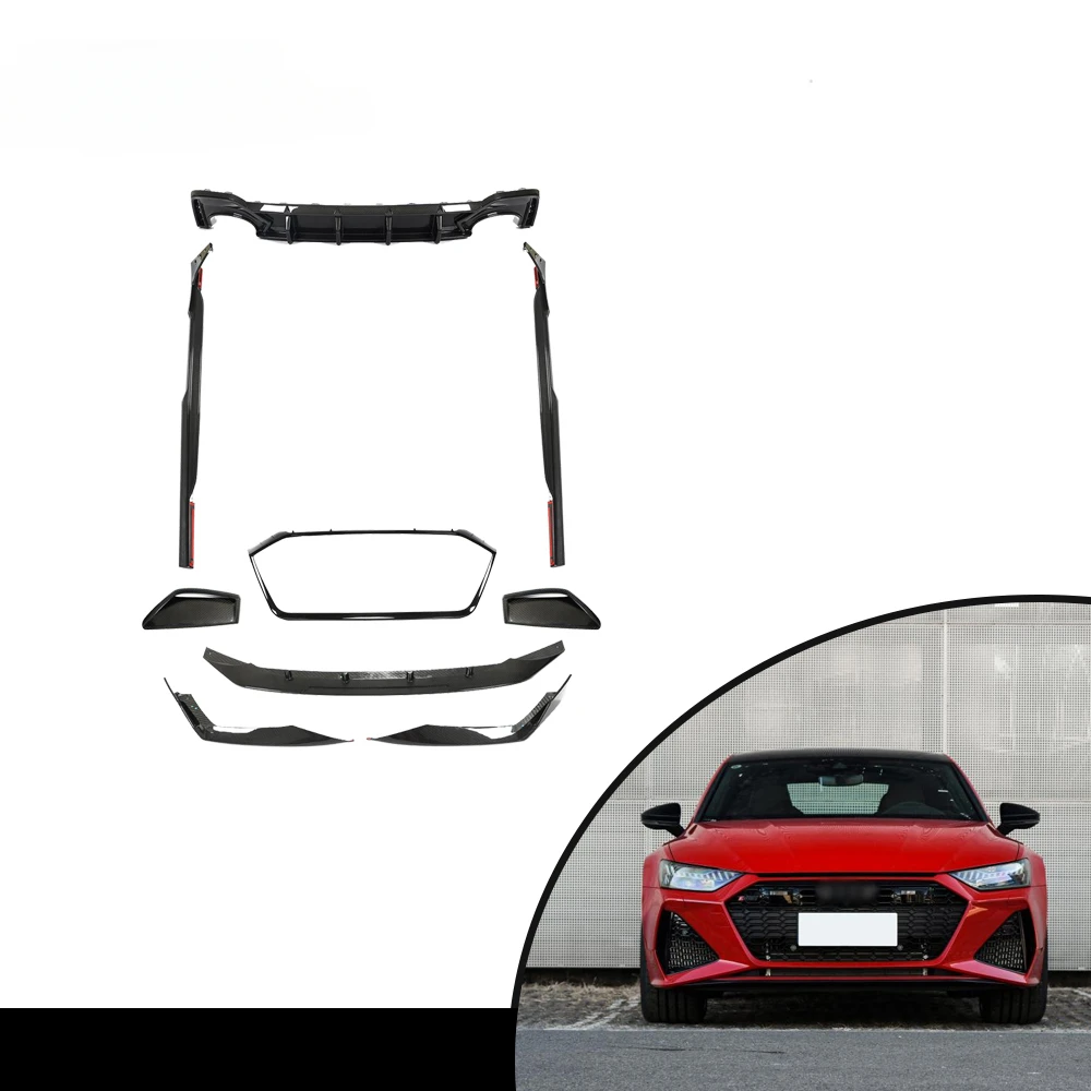 

High Quality Sport Style Pre-preg Carbon Fiber Auto Body Kit for Audi RS7 Avant Wagon 4-Door 2019-2022